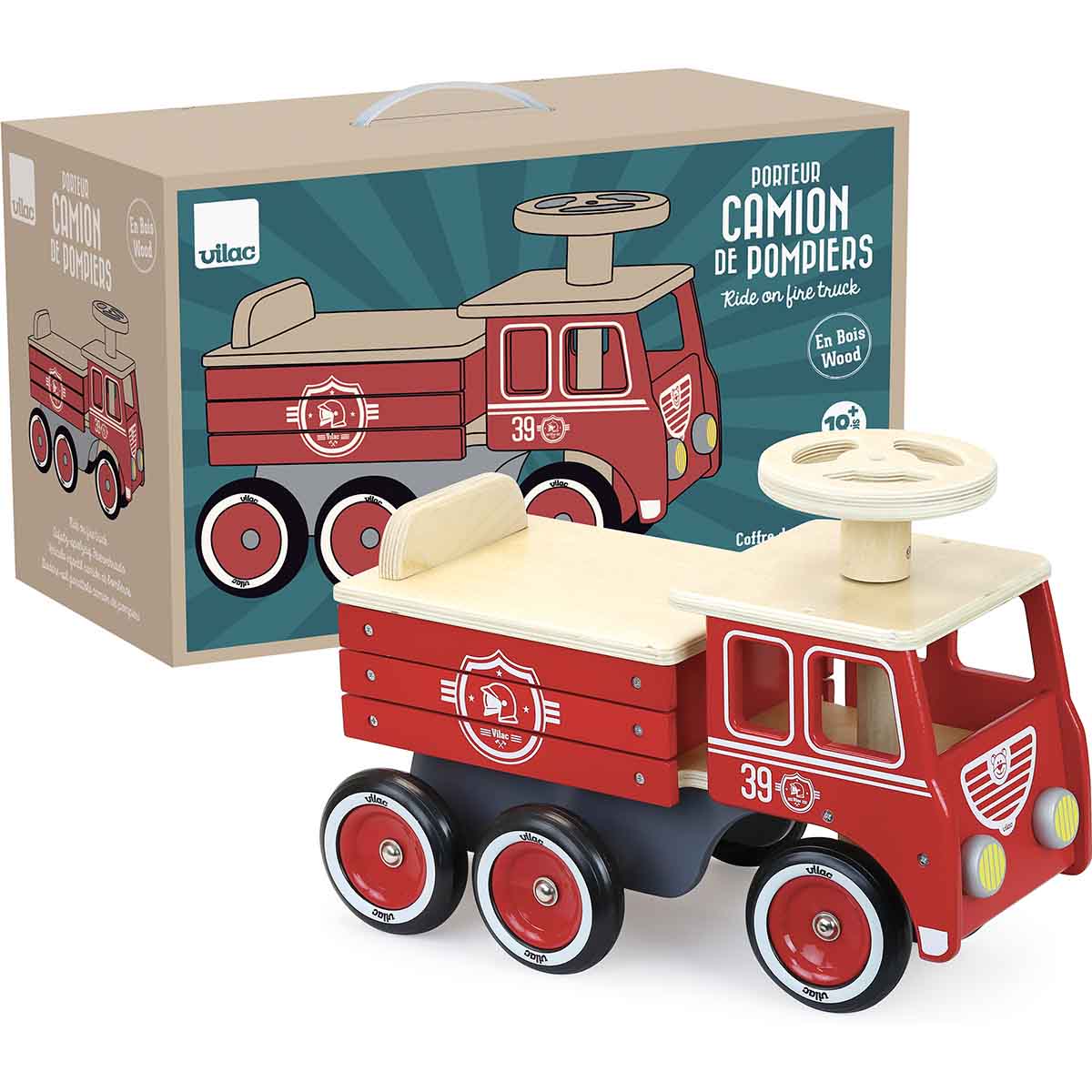 Ride On Fire Engine - Vilac - Image 5