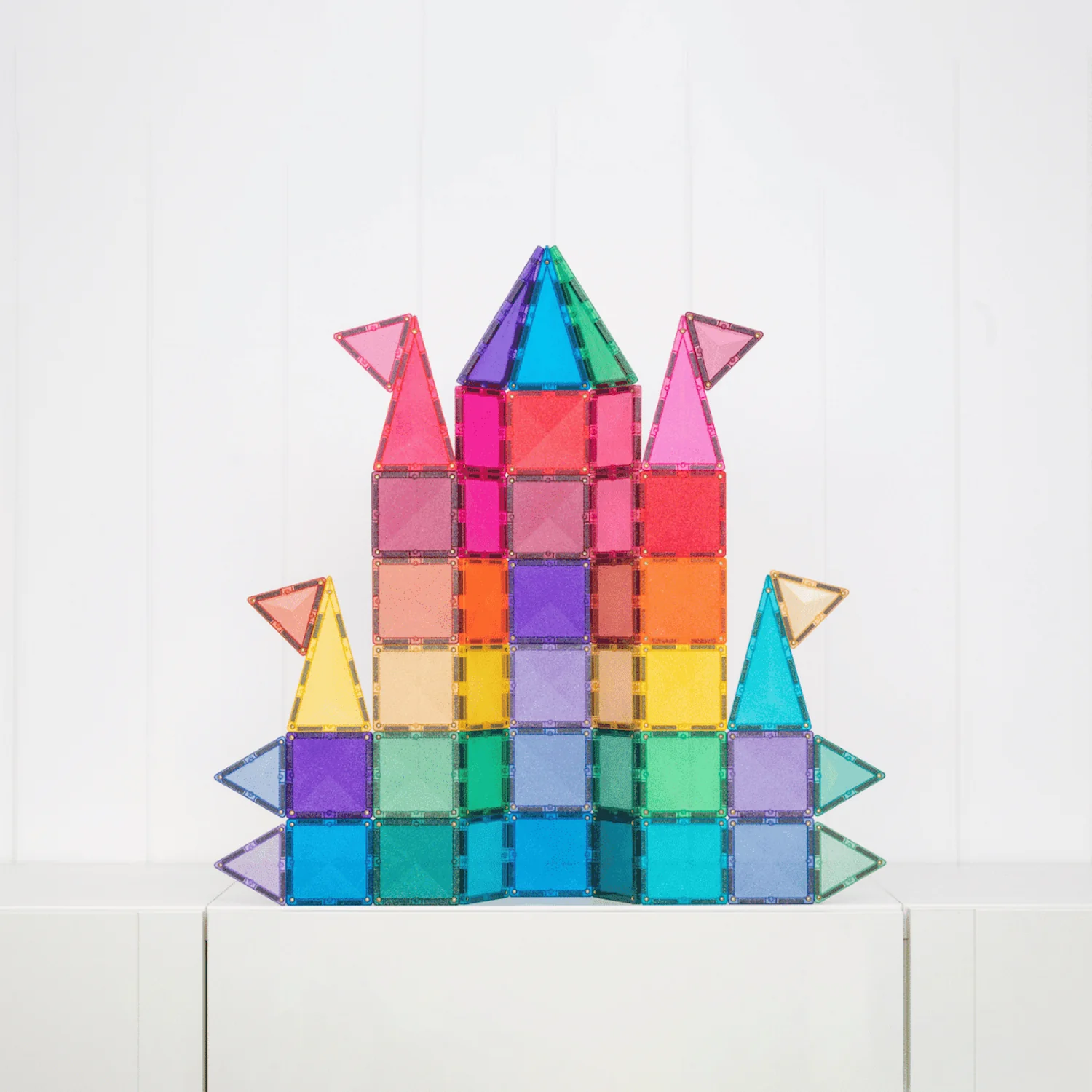 CONNETIX Magnetic Tiles GLITTER Castle Pack 48 pcs. - Image 10