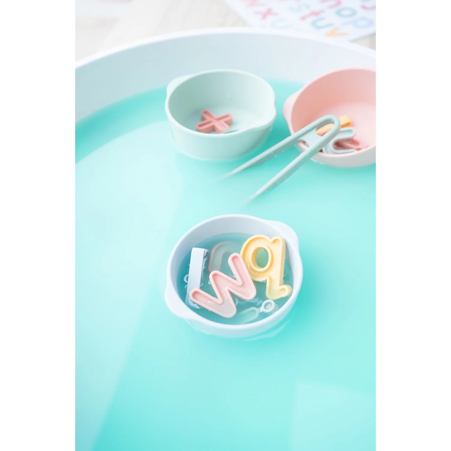Inspire My Play Nesting Bowl Set - Green/Blue - Image 7