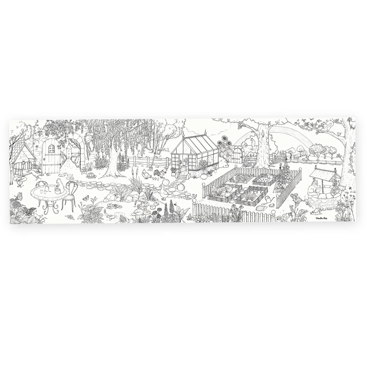 Le Jardin du Moulin - Gardener Giant Colouring Poster - Image 2