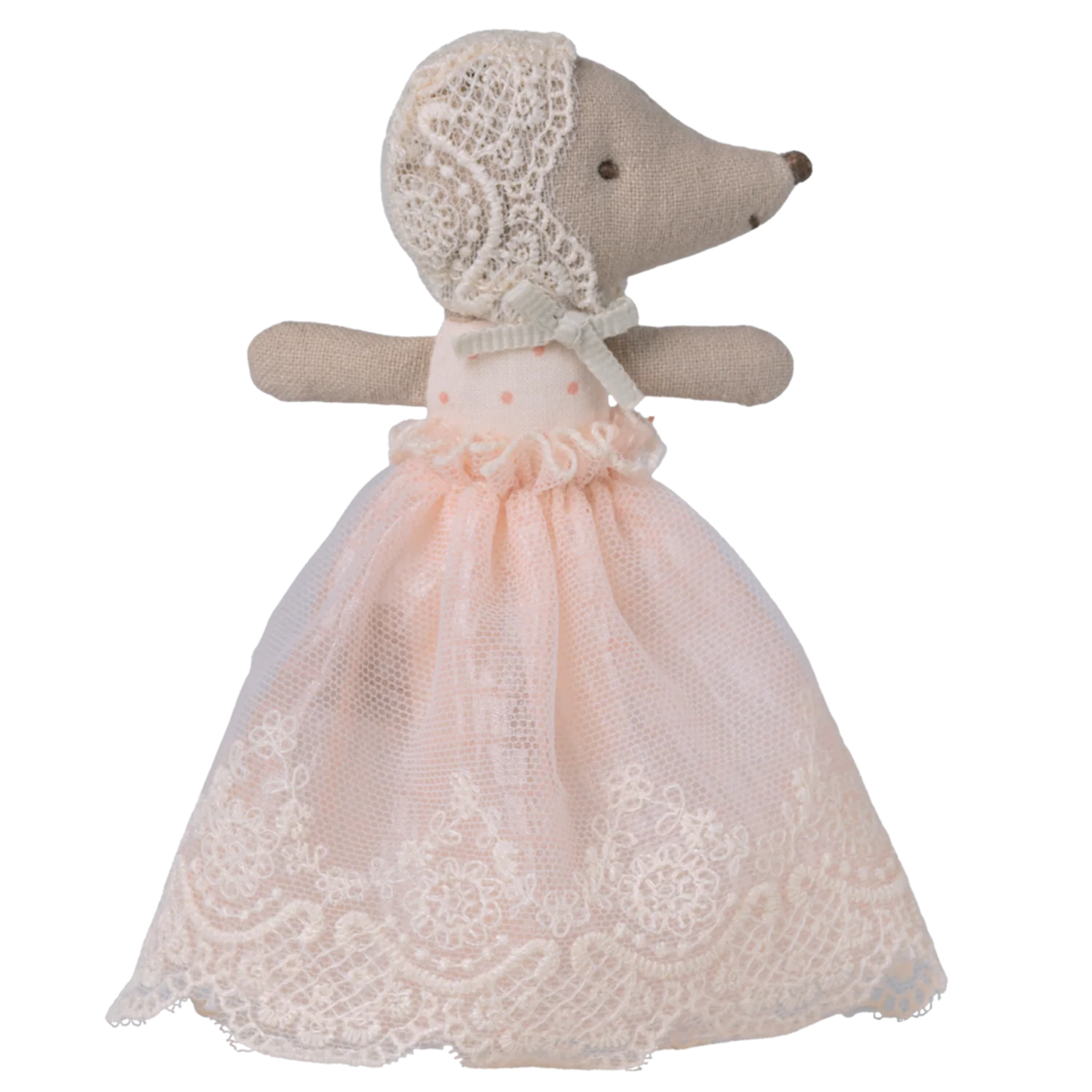 Maileg Baby mouse in gown - Powder