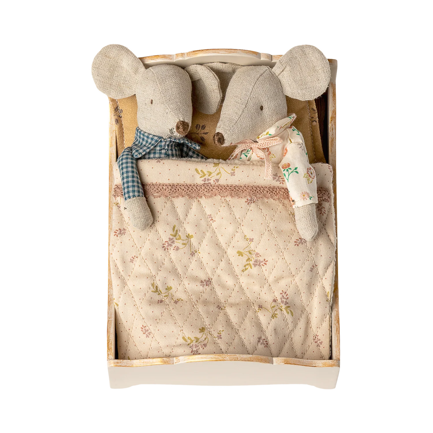 Maileg Bed for Mouse House (Off-White) - Image 3