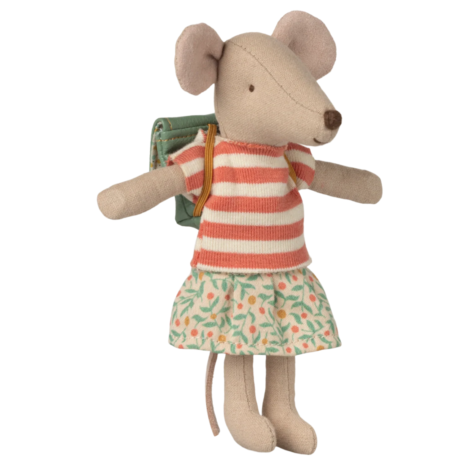 Maileg Clothes and bag, Big sister mouse - Green - Image 2