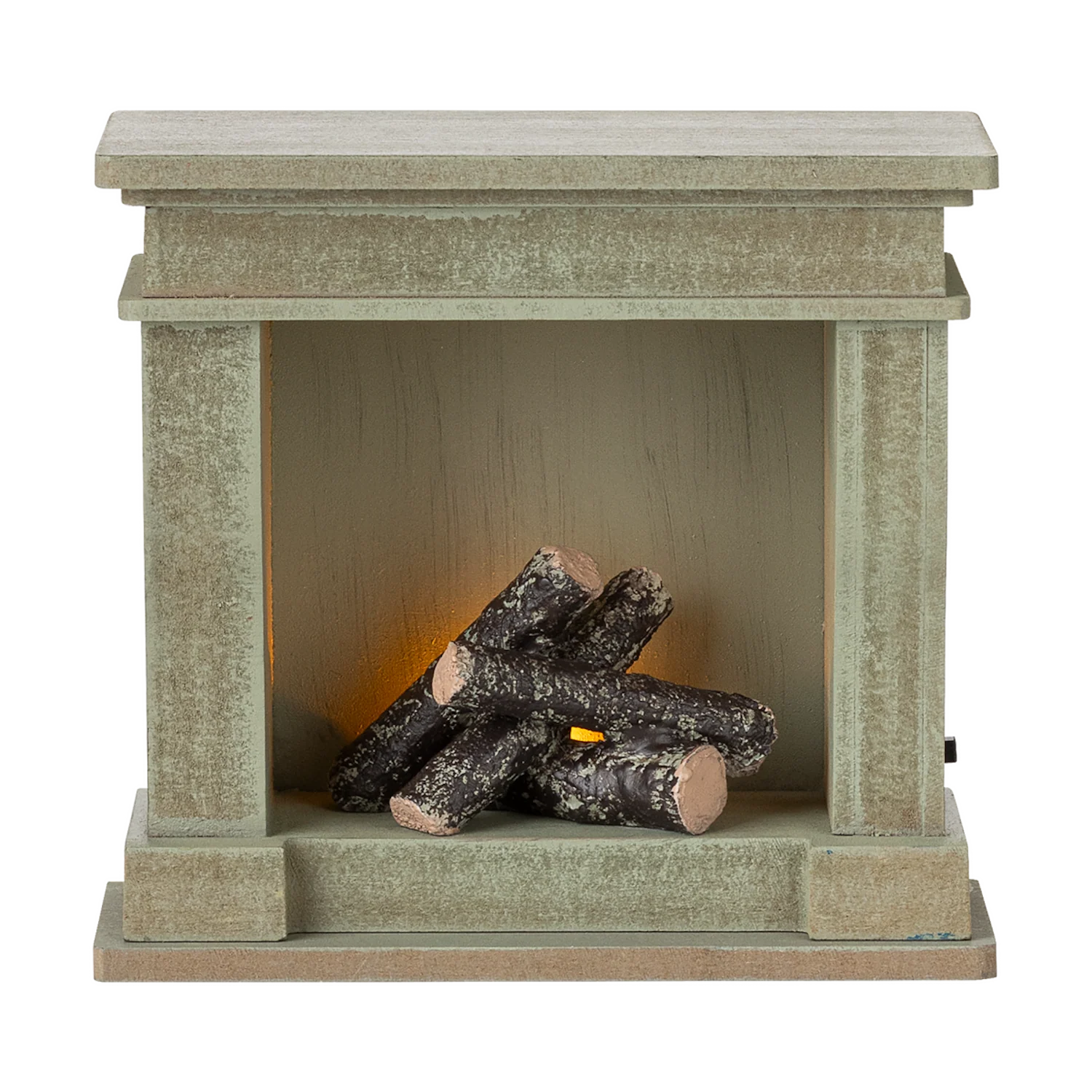 Maileg Miniature Fireplace - Dusty Green - Image 2