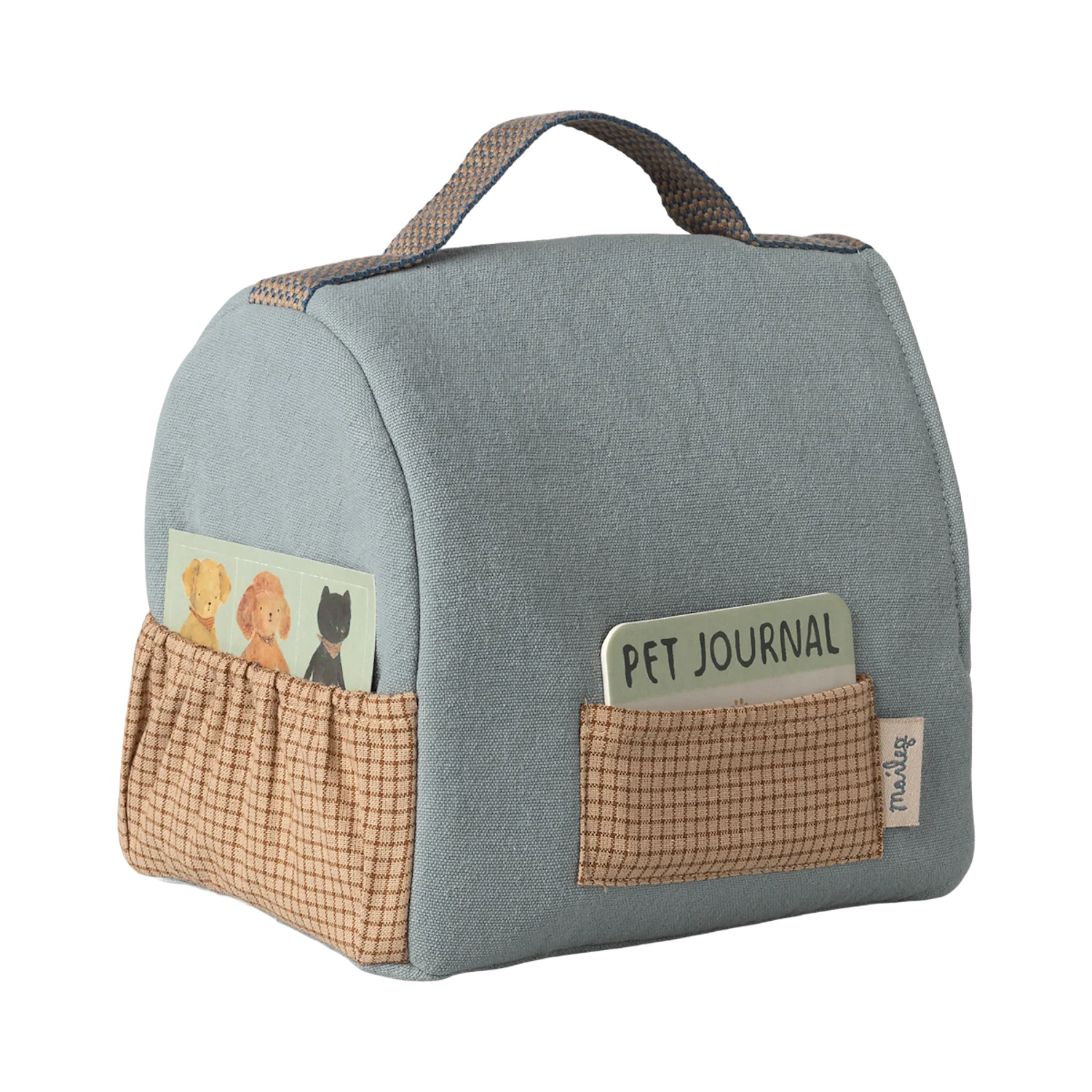Maileg Pet carrier - Dusty blue - Image 2