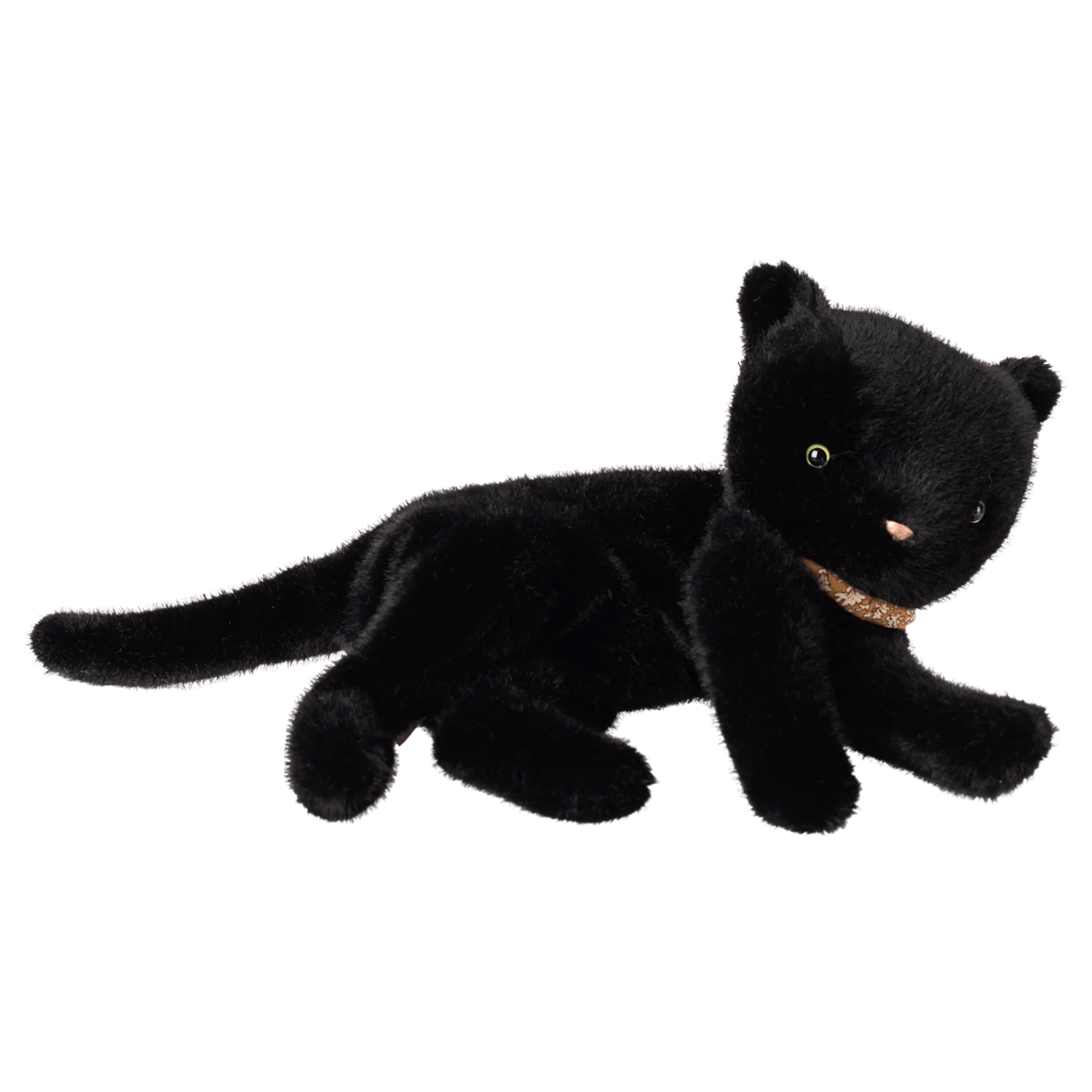 Maileg Medium Sleeping Kitten Plush - Black