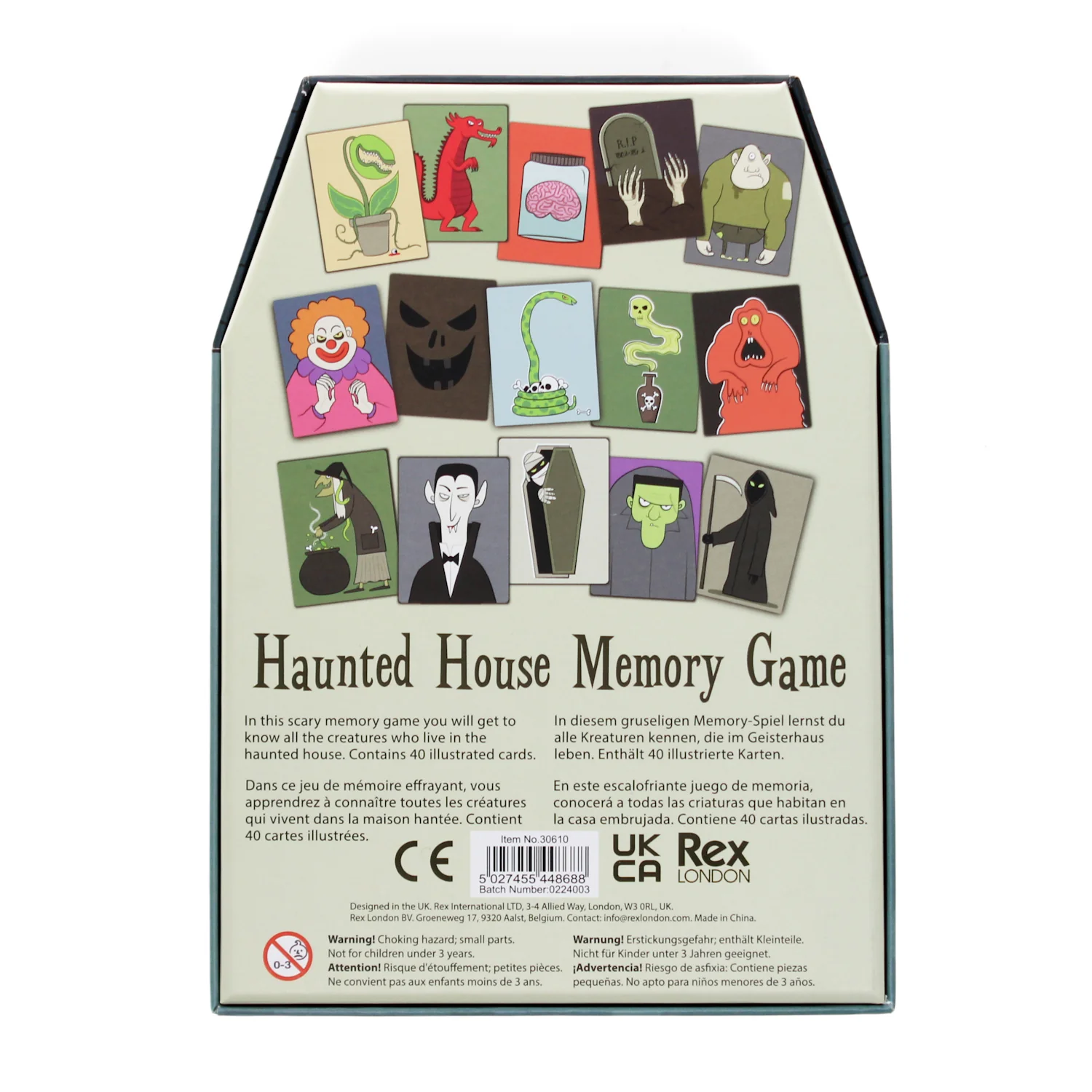Memory Game (40 cards) - Haunted House - Image 3