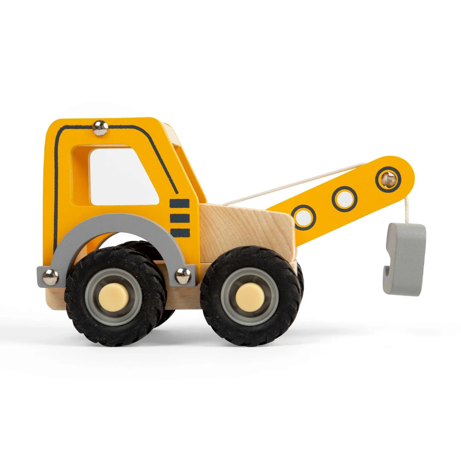 Mini Wooden Vehicle - Crane Truck - Image 3