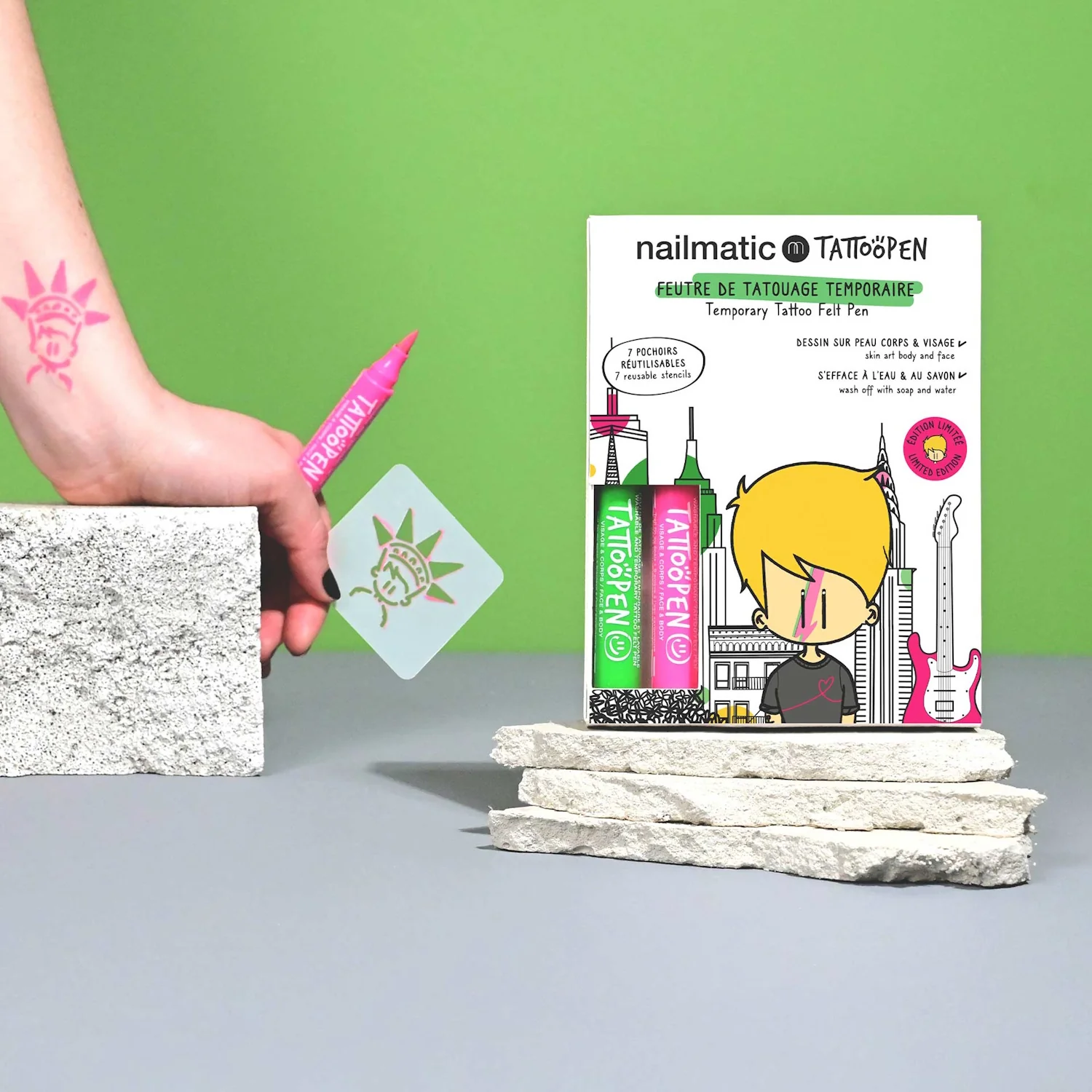 Nailmatic Tattoo Pen Set - Limited Edition New York