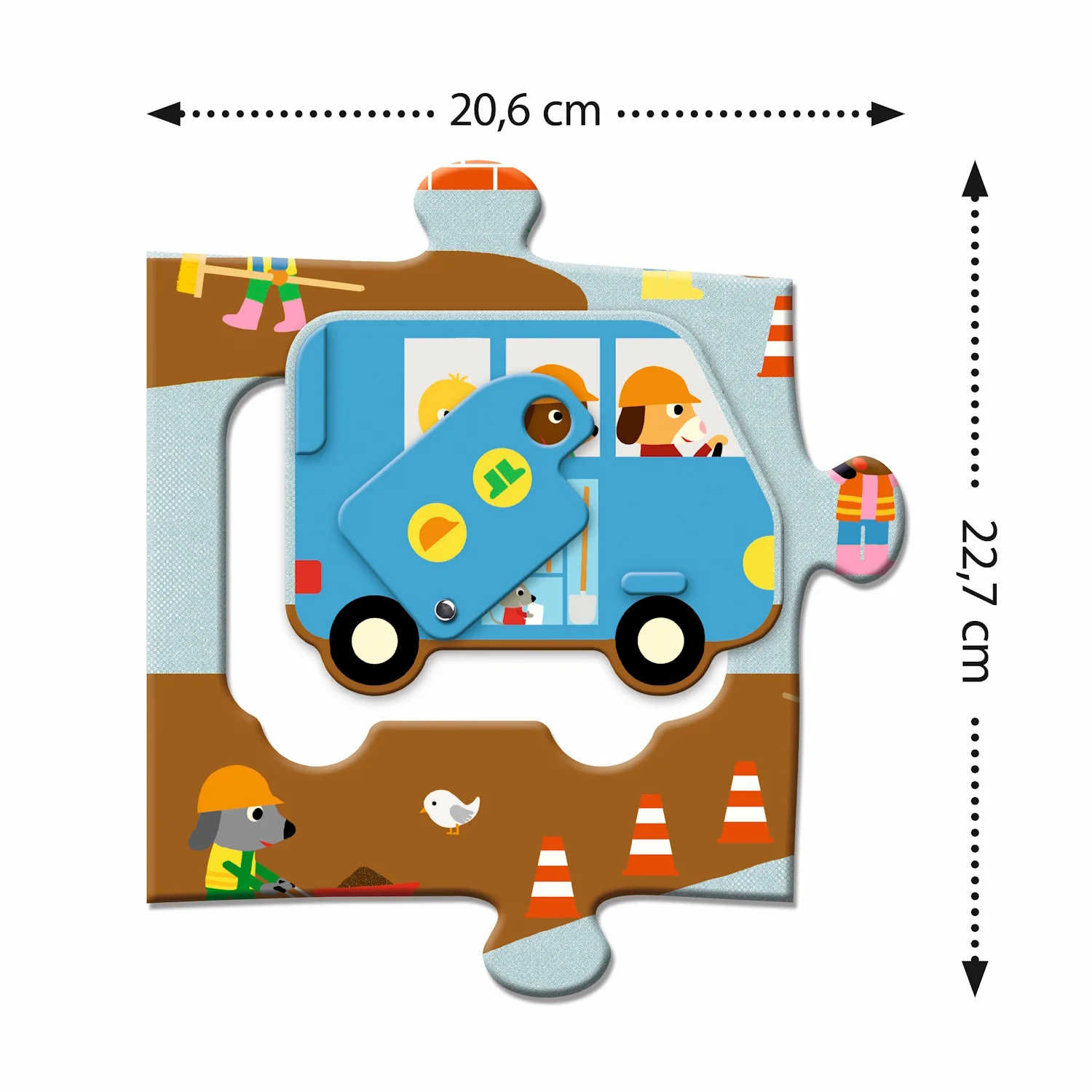 Djeco Puzzle - Construction Site - Image 3