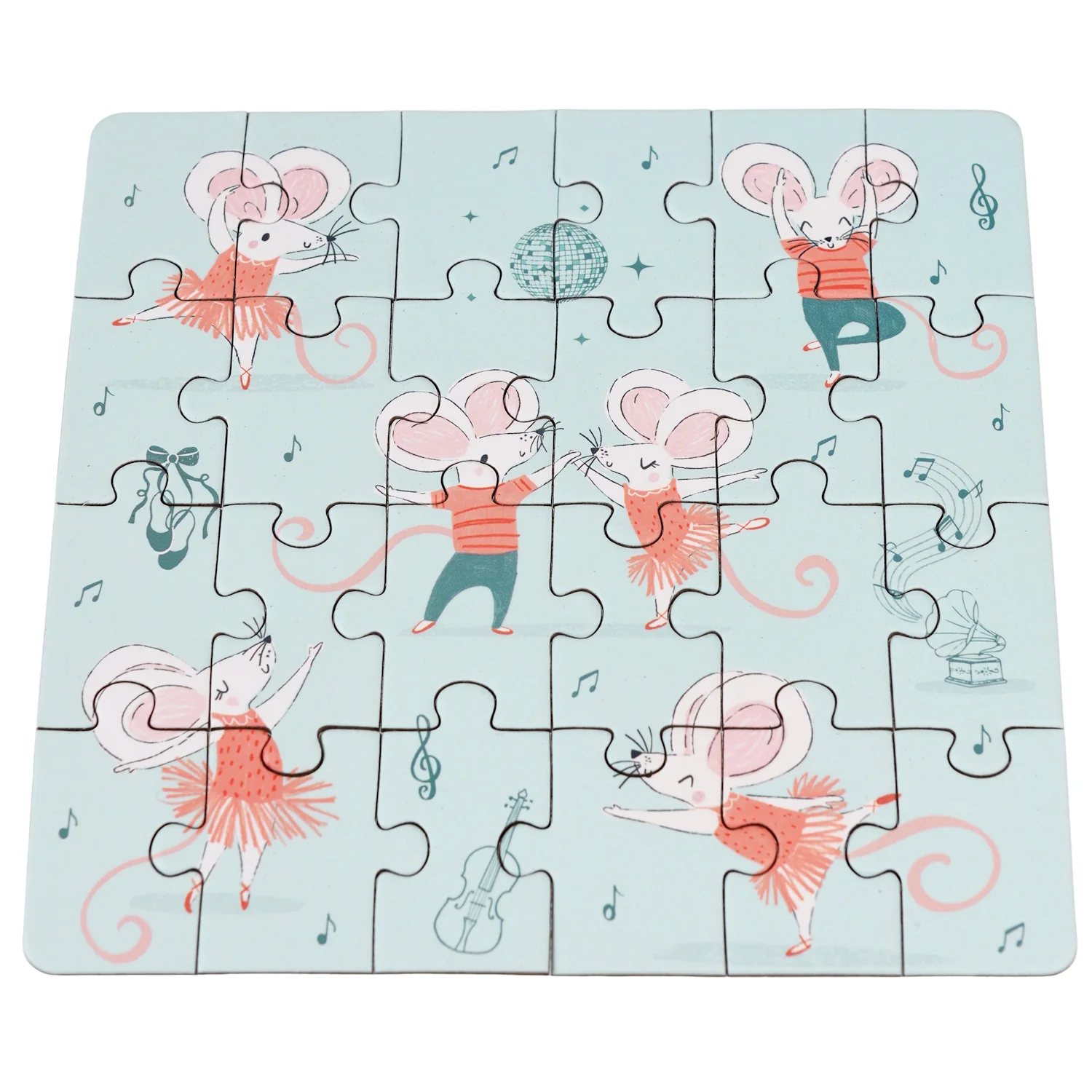 Rex London Mini jigsaw puzzle - Mouse Ballet 24 Piece - Image 3