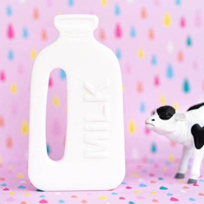 Silicone Baby Teether – Milk Bottle Shape - Image 2