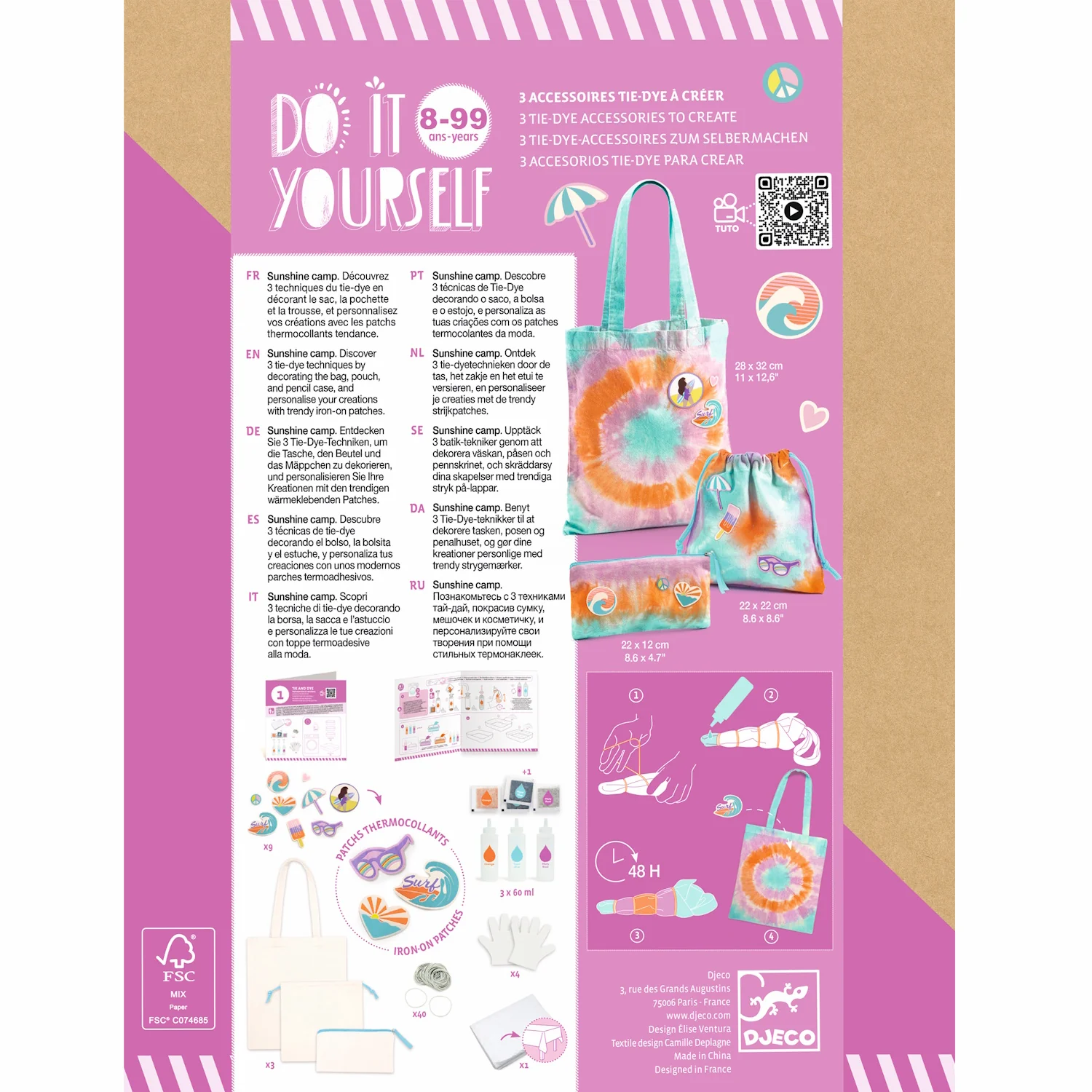 DIY Sunshine Camp Tie Dye Tote - Image 7