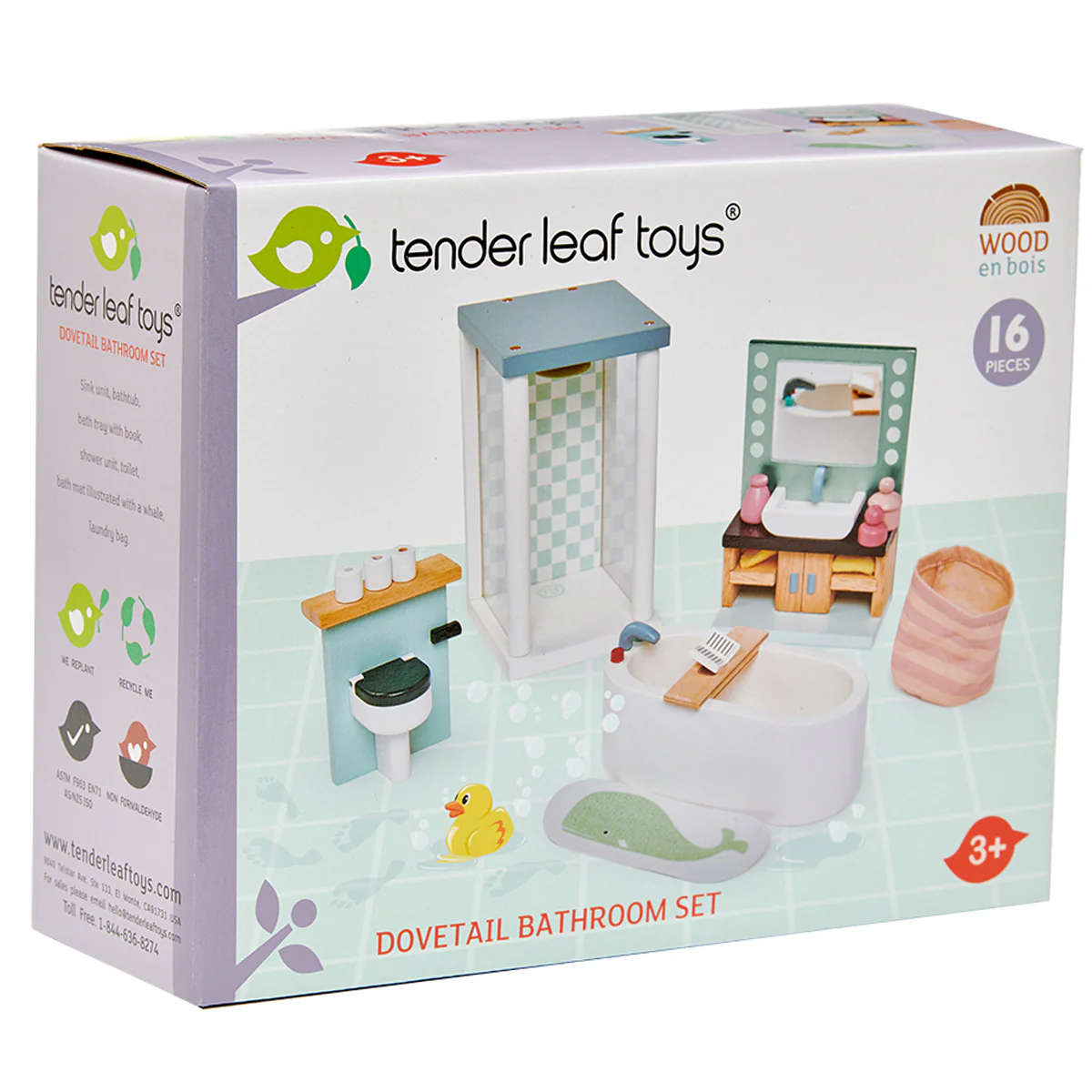 Tender Leaf Dovetail Bathroom Set - Image 3