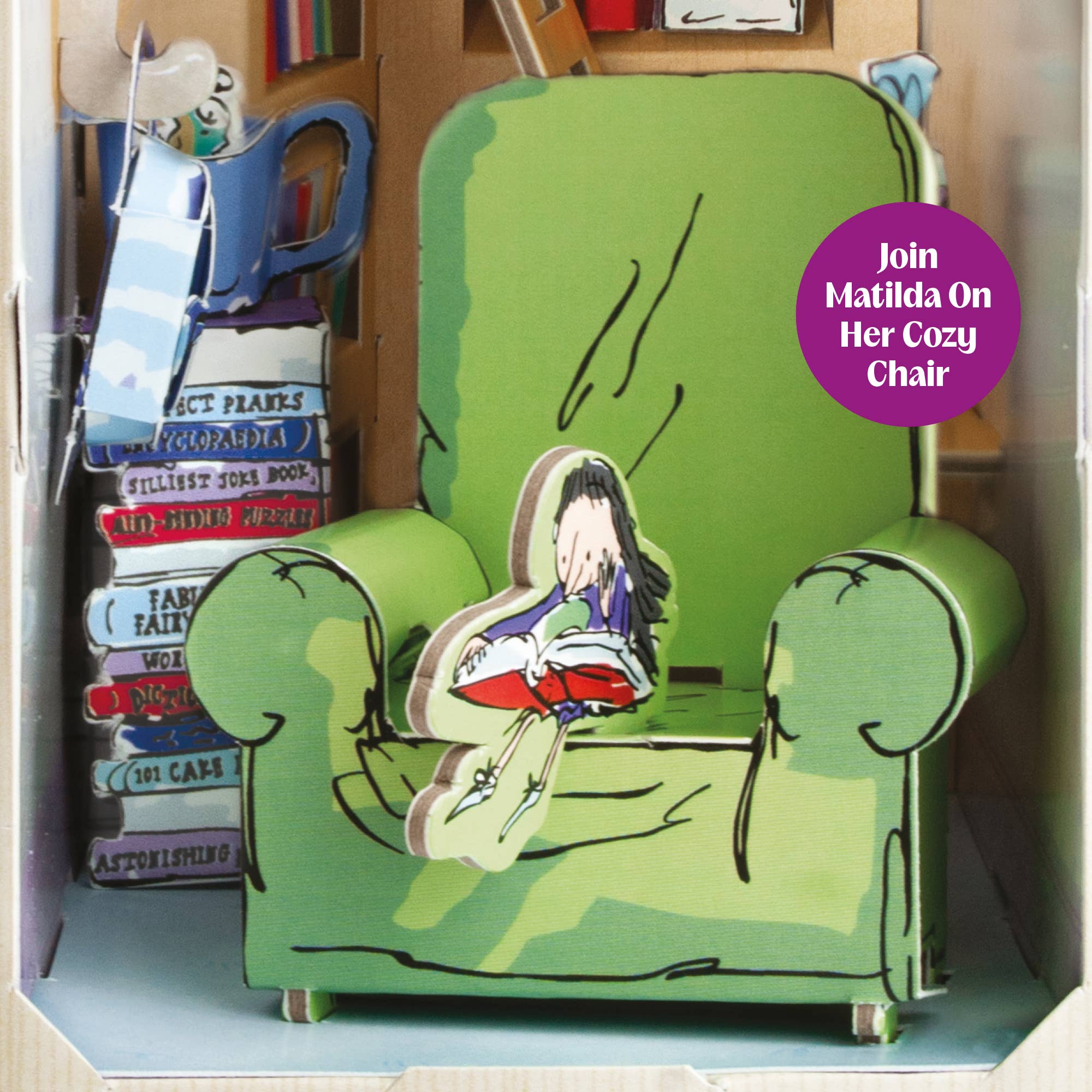 *Wonky* Build Your Own, Roald Dahl 'Matilda' Book Nook - Image 3