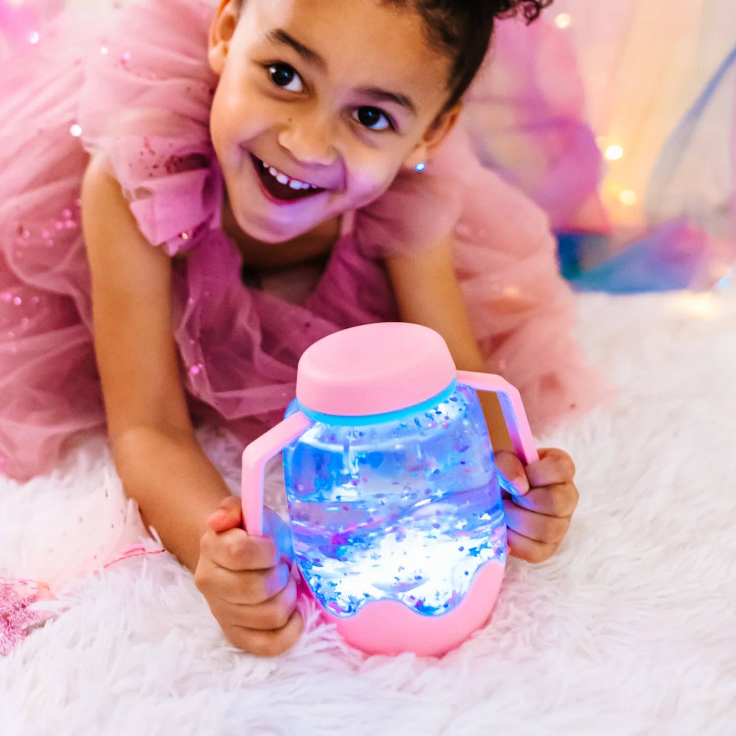 Glo Pals Sensory Jar - Bubblegum Pink - Image 4