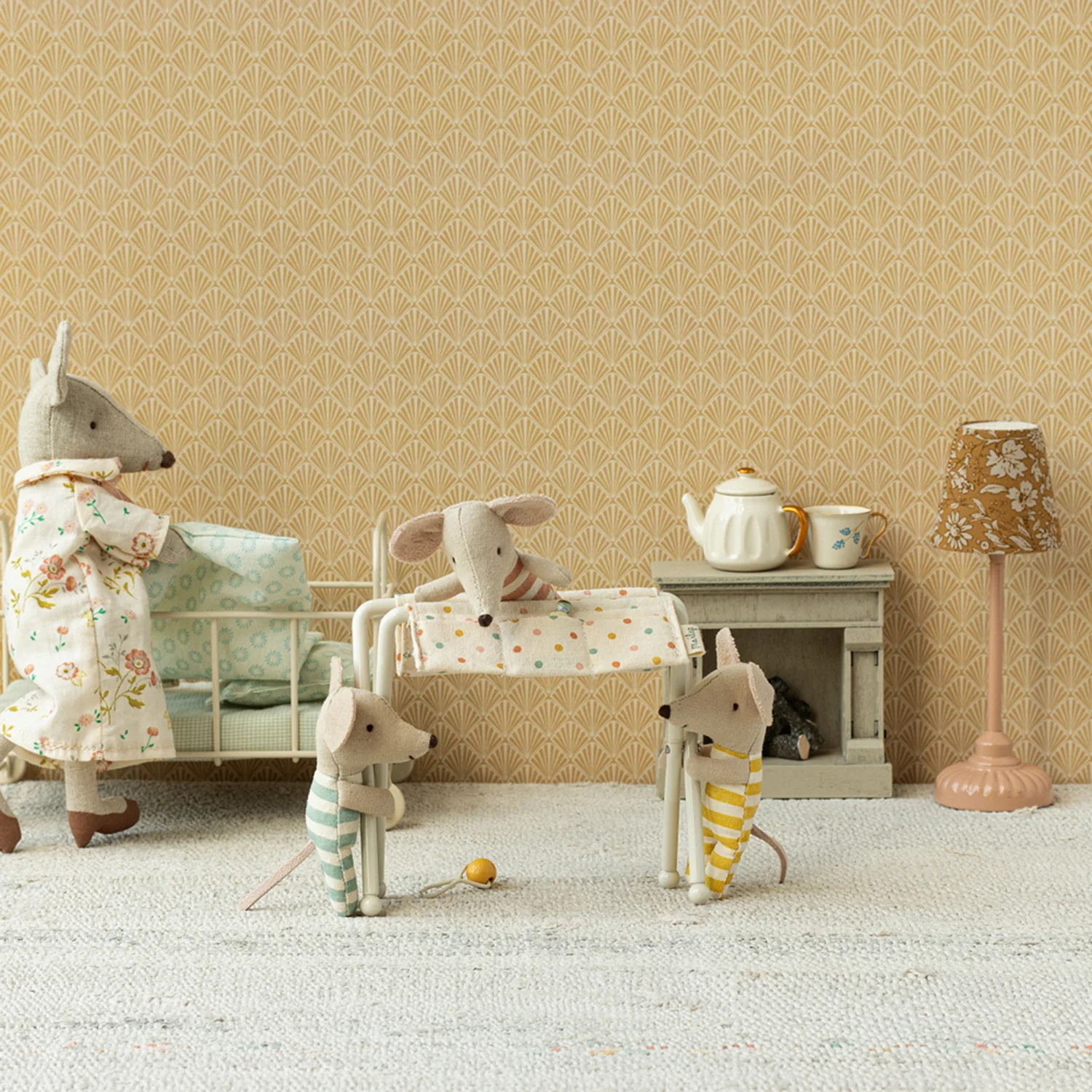 *WONKY* Maileg Nursery Table for Baby Mouse (Off-White) - Image 3